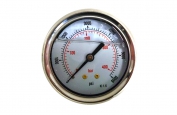 0-6000 PSI Water Pressure Gauge Back Mounted