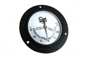 -30+15 PSI Vac Pressure Gauge Front Mounted