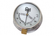 -30+15 PSI Vac Pressure Gauge Back Mounted