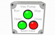 Vacuum Pump/Boom 3 Button Box