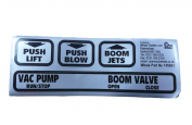 Boom Control Box Label