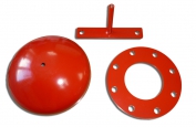 Red Complete Bursting Disc Assembly