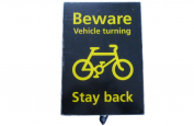 LED Cycle Warning Sign